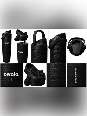 🖤🏌🏻Owala FreeSip Sway 30oz “Out of Bounds” Raised Golf Ball Texture NWT In Hand